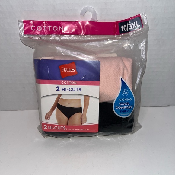 Hanes Cotton 2 Hi-Cuts Package Size 10/3XL - Picture 1 of 1